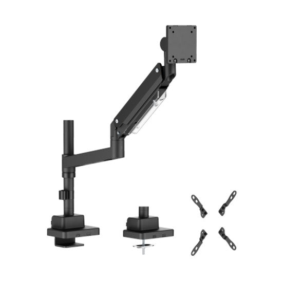 Brateck LDT80-C012P Super Heavy-Duty Pole-Mounted Gas Spring Monitor Arm, Matte Black, Fit Screen Size:	24'-57' Up to 27 KG Brateck LDT80-C012P Super Heavy-Duty Pole-Mounted Gas Spring Monitor Arm, Matte Black, Fit Screen Size:	24'-57' Up to 27 KG